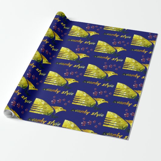 Papier Cadeau style swanky (Déroulé)