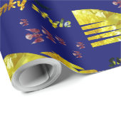 Papier Cadeau style swanky (Coin rond)