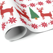 Papier Cadeau Style Sweat de Noël (Coin rond)