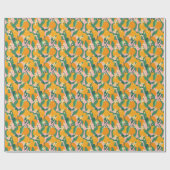 Papier Cadeau Style Vintage à main Citrus (Plat)