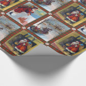 Papier Cadeau Style vintage de Noël (Coin)