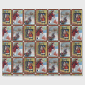 Papier Cadeau Style vintage de Noël (Plat)