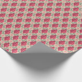 Papier Cadeau Style vintage Noël Motif sans couture (Coin)