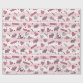 Papier Cadeau Style XOXO Valentine's Day (Plat)