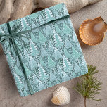 Papier Cadeau Stylisé Coastal Christmas Trees Motif#6 ID1009<br><div class="desc">Célébrez la saison des Fêtes avec une touche de charme côtier en utilisant notre design unique de Noël. Ce motif enchanteur présente des arbres de Noël abstraits et stylisés, dans des tons élégants, allant du turquoise profond au blanc immaculé. Faisant partie de notre collection de Noël côtier, ce design combine...</div>