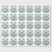 Papier Cadeau Stylish bunny ears Happy Easter (Plat)