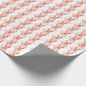 Papier Cadeau Stylish Colorful Cute Bunny Happy Easter (Coin)