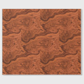 Papier Cadeau Stylish Faux Walnut Pattern (Plat)