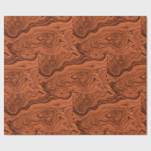 Papier Cadeau Stylish Faux Walnut Pattern (Plat)