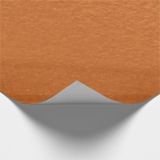 Papier Cadeau Stylish Simple Metallic Inspiré Orange (Coin)