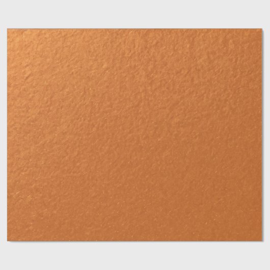 Papier Cadeau Stylish Simple Metallic Inspiré Orange (Plat)