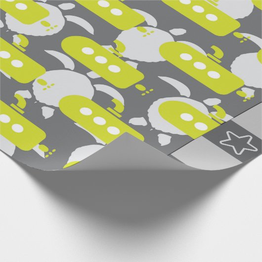 Papier Cadeau Submarines & Turtles Wrapping Paper (Coin)