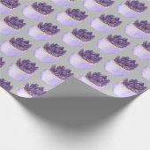Papier Cadeau Succulent à pots pourpres (Coin)