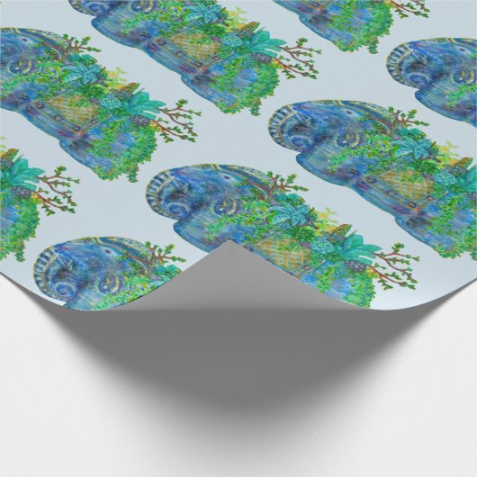 Papier Cadeau Succulent d'éléphant (Coin)