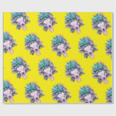 Papier Cadeau Succulent Pastel Decay Yellow (Plat)