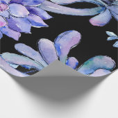 Papier Cadeau Succulents tropicaux colorés (Coin)