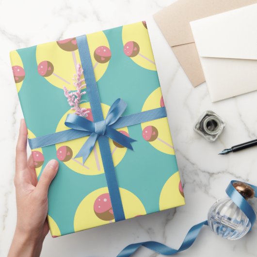 Papier Cadeau Sucette de gâteau de la Saint-Valentin (Cadeaux)