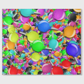 Papier Cadeau Sucettes Sucrées (Plat)