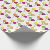 Papier Cadeau Suckers lollipopes en vert, violet, rose, jaune (Coin)