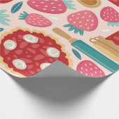 Papier Cadeau Sucré aux fraises (Coin)