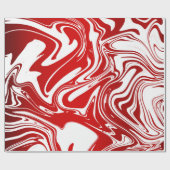 Papier Cadeau Sucre de canne blanc rouge Noël Noël envelopper ca (Plat)