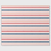 Papier Cadeau Sucre de canne d'aquarelle rose moderne et élégant (Plat)