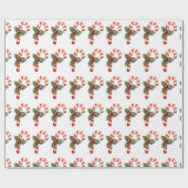 Papier Cadeau Sucre de canne Fêtes Noël Cadeau de Noël (Plat)