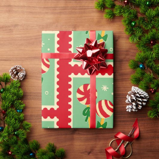 Papier Cadeau Sucre de canne Noël (Cadeau de vacances)