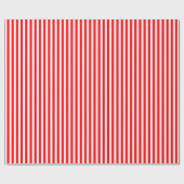 Papier Cadeau sucre de canne rayures dans Noël Rouge et Blanche (Plat)