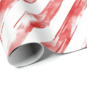 Papier Cadeau Sucre de canne Red Stripes Noël (Coin rond)