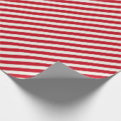Papier Cadeau Sucre de canne rouge et blanc rayé (Coin)