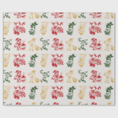 Papier Cadeau Sucre de canne Stockage Arbre de Noël (Plat)