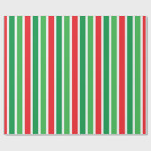 Papier Cadeau Sucre de canne Stripes Noël (Plat)