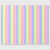 Papier Cadeau Sucrerie d'arc-en-ciel (Plat)