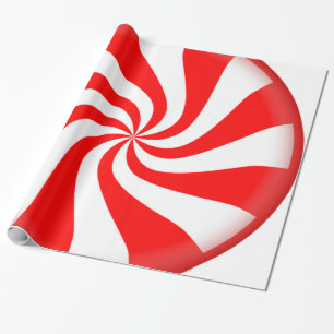 Papier Cadeau Sucrerie de menthe poivrée