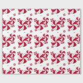 Papier Cadeau Sucrerie de remous de menthe poivrée (Plat)