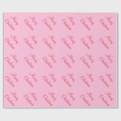 Papier Cadeau Sucrerie faite sur commande PinkBackground de (Plat)