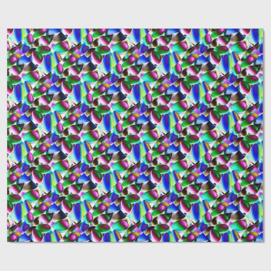 Papier Cadeau Sucrerie psychédélique (Plat)