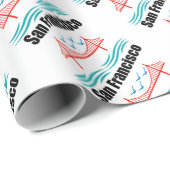 Papier Cadeau Sucreries de San Francisco (Coin rond)