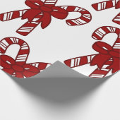 Papier Cadeau Sucres de canne de Noël (Coin)