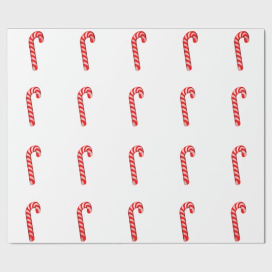 Papier Cadeau Sucres de canne Papier à enveloppement brillant (Plat)