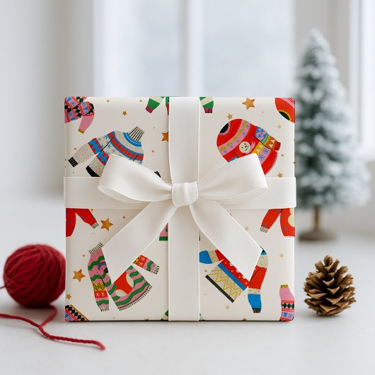 Papier Cadeau Sucres moches Papier d'enveloppement de vacances