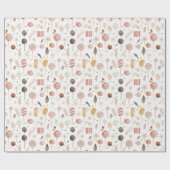 Papier Cadeau Sucres sucre et bonbons Noël (Plat)