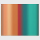 Papier Cadeau Sud-Ouest Orange rouge Turquoise arc-en-ciel rayur (Plat)