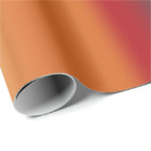 Papier Cadeau Sud-Ouest Orange rouge Turquoise arc-en-ciel rayur (Coin rond)