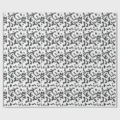 Papier Cadeau sudoku noir blanc (Plat)