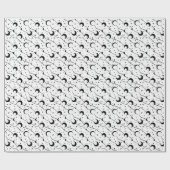 Papier Cadeau SUIVEZ LE papier d'emballage LUNE (Plat)