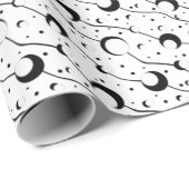 Papier Cadeau SUIVEZ LE papier d'emballage LUNE (Coin rond)