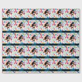 Papier Cadeau Suivi et champ Abstrait (Plat)