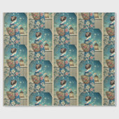 Papier Cadeau summer kimono&fireflies (Plat)